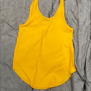 PINK yellow tank top Sz Large